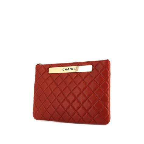 pochette chanel rossa|Chanel borse.